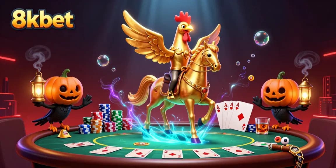 Engage in thrilling gameplay at 8xbet, showcasing the excitement of a casino atmosphere.