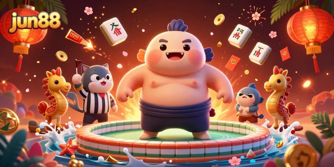 Experience the excitement of jun88 with a playful 3D fugu in a vibrant casino underwater scene.
