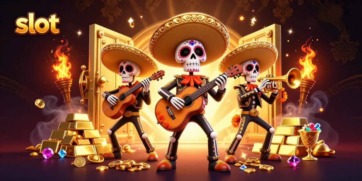 Experience thrilling wins as you spin the vibrant slot reels in this stunning 3D illustration.