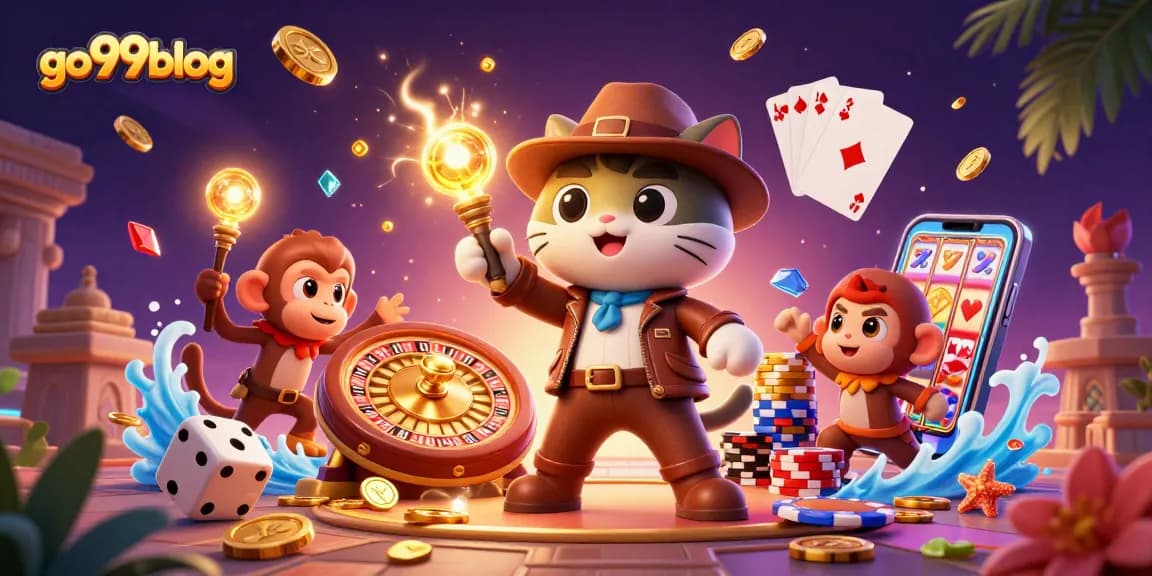 go99blog showcases a vibrant casino adventure with gold coins and thrilling gaming elements.