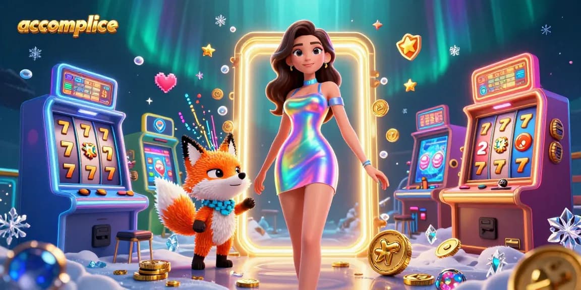 Engage in thrilling slot adventures with accomplice, featuring dynamic game machines and vibrant animations.