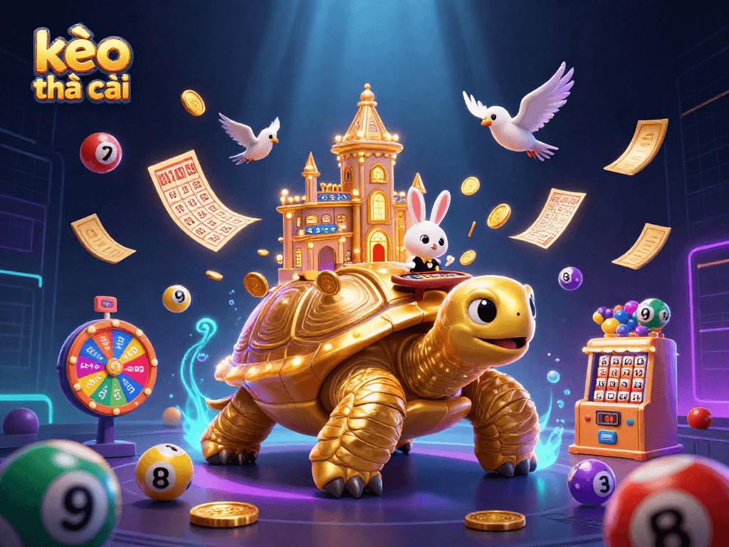 Experience the excitement of kèo nhà cái with inspiring 3D casino-themed elements and vibrant visuals.