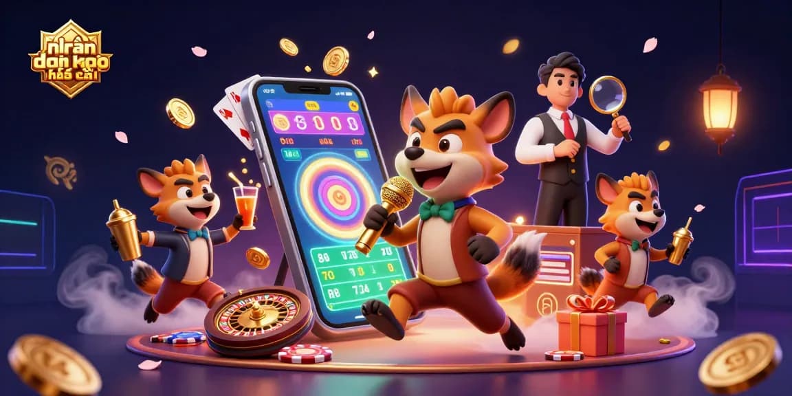 Engaging scene of nhận định kèo nhà cái featuring hyenas in a sports betting casino club with animated elements representing fun and excitement.