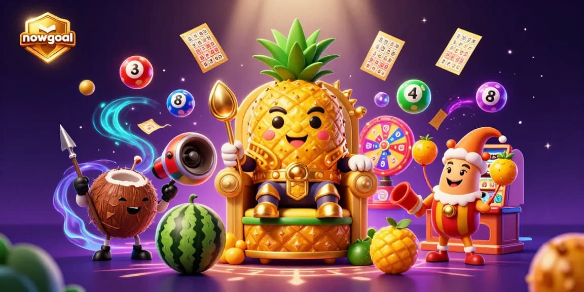 Engage in thrilling betting action on Nowgoal while witnessing a lively scene of animated characters at a beach casino.