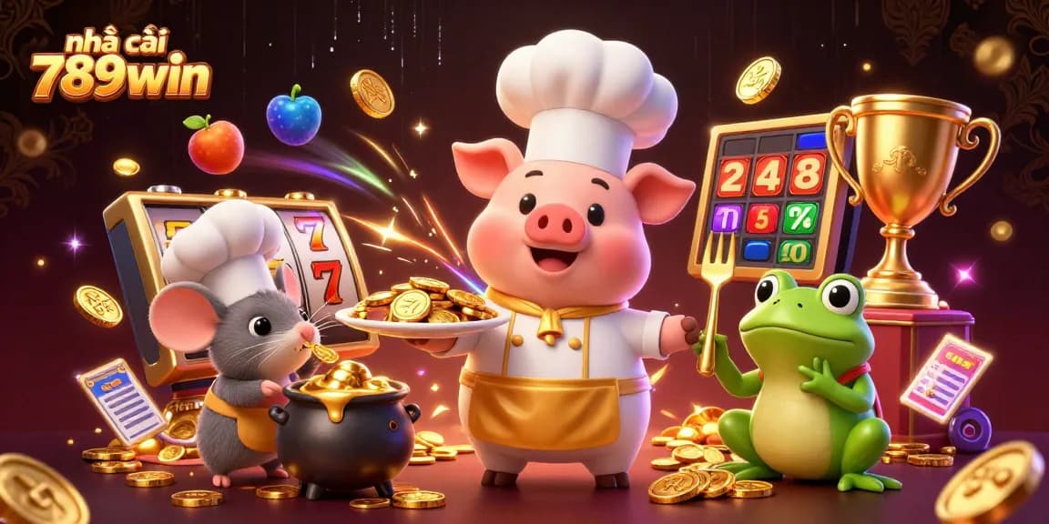 Engage with nhà cái 789win's rich gaming experience through an exciting 3D casino scene.