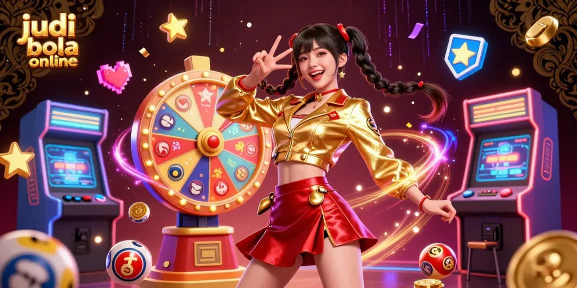 Engage in judi bola online with vibrant scenes of lottery excitement and interactive gaming.