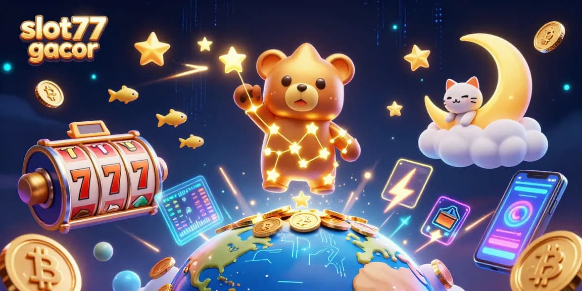 Experience thrilling wins with slot77 gacor in this vibrant casino scene.