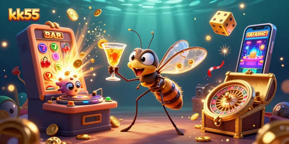 Engage with the exciting kk55 casino experience featuring dynamic characters and vibrant slot action.