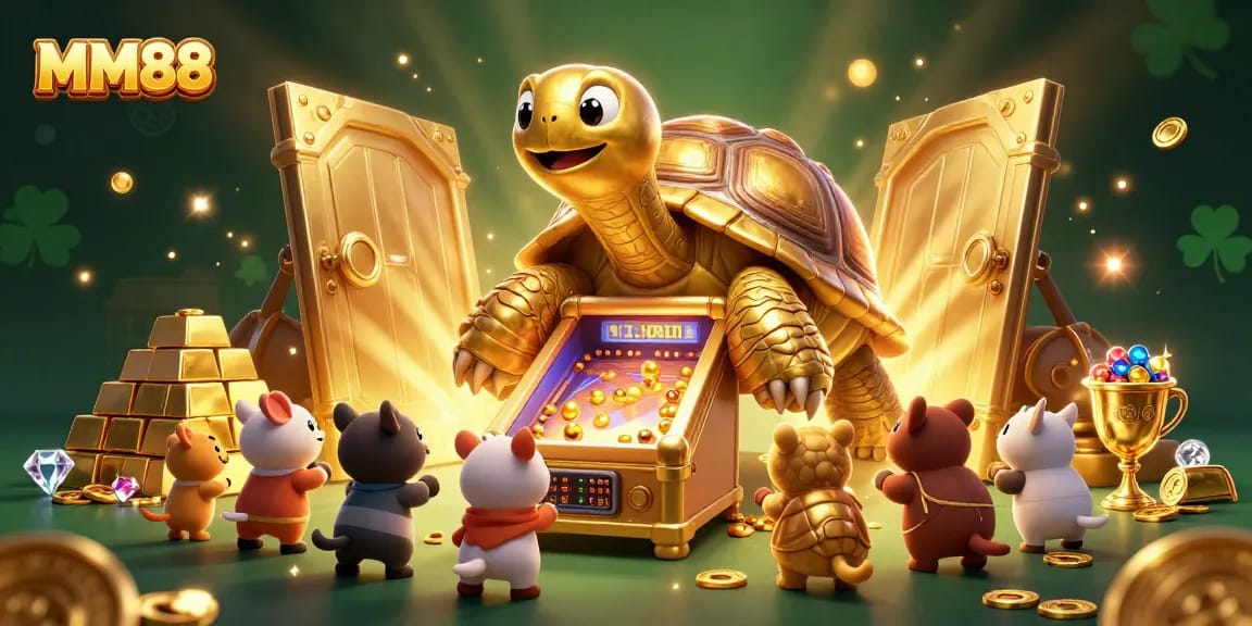 Experience MM88’s thrilling slot games with colorful characters and sparkling treasures.