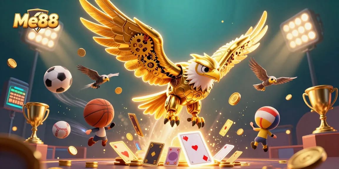 Engage with exhilarating gameplay at Me88 with sports-themed graphics and dynamic action