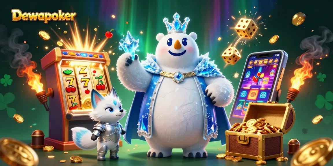 Dewapoker unleashes gaming excitement with vibrant slots, golden treasures, and energetic characters.