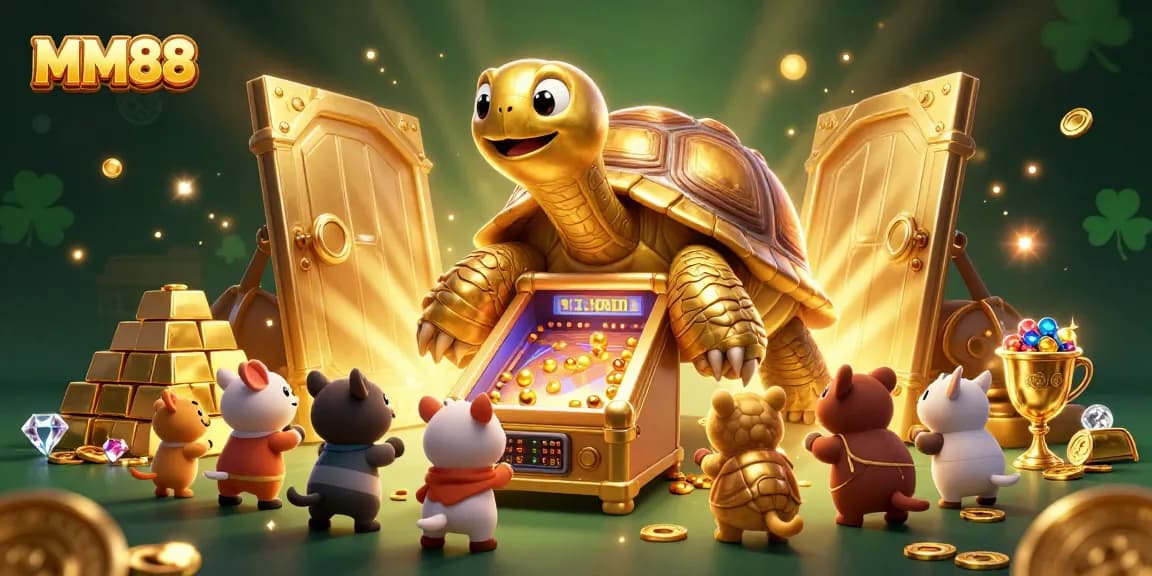 Experience MM88’s thrilling slot games with colorful characters and sparkling treasures.
