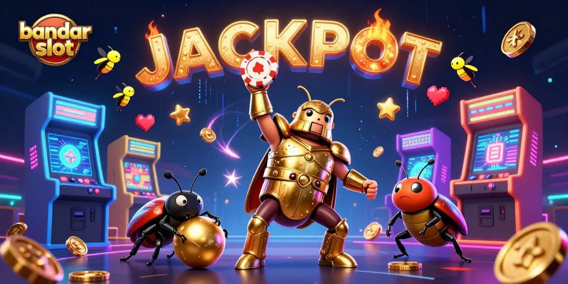 Permainan bandar slot yang menarik dengan karakter unik dan atmosfer kasino yang hidup.