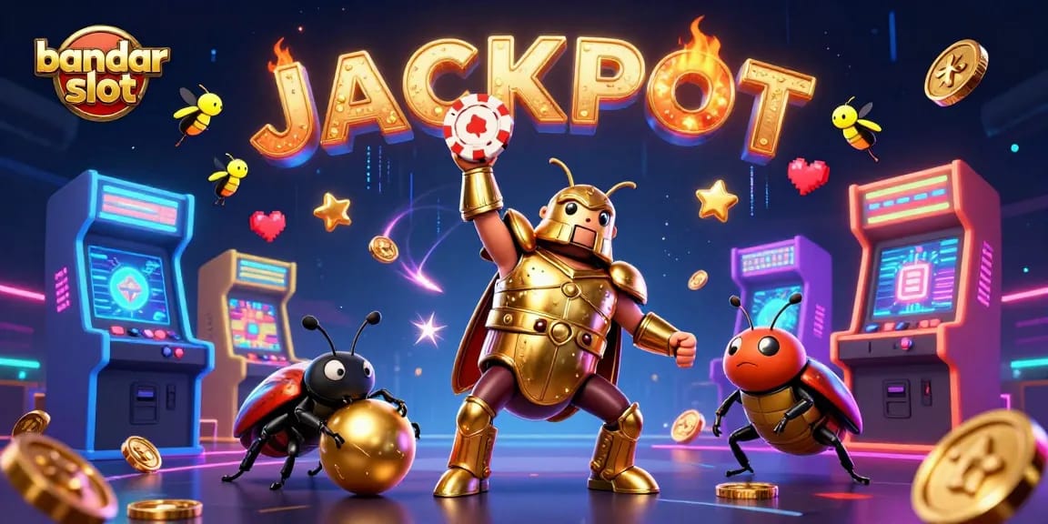 Permainan bandar slot yang menarik dengan karakter unik dan atmosfer kasino yang hidup.