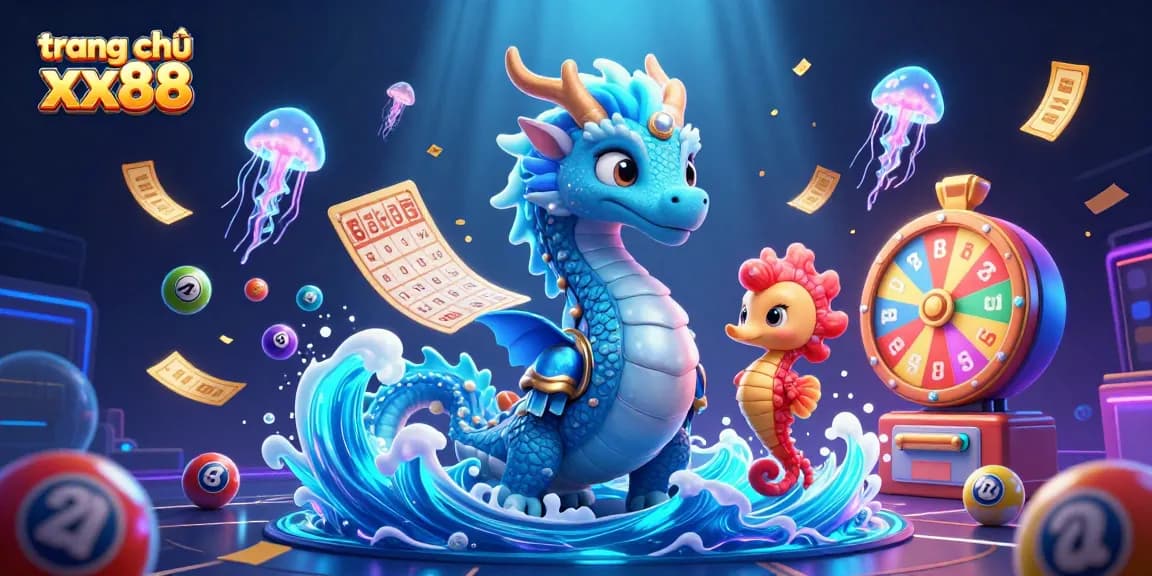 Experience the thrill of winning with trang chủ xx88, featuring colorful lottery elements and engaging sea creatures.