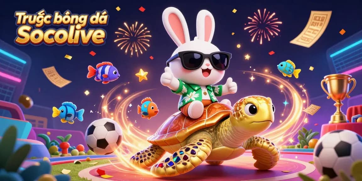 Engage in Trực tiếp bóng đá Socolive with vibrant winning sports betting elements and celebration confetti.