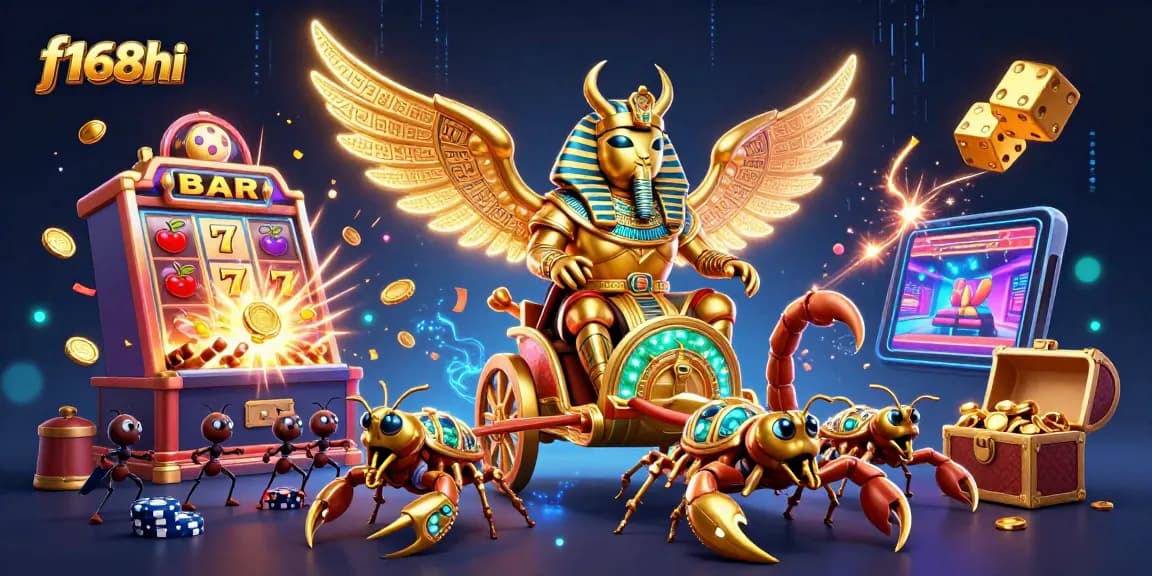 Experience thrilling games at f168hi with an exciting jackpot explosion of vibrant casino elements.