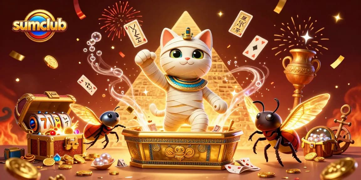 Experience exhilarating wins at sumclub with dynamic gaming elements in this stunning 3D illustration.