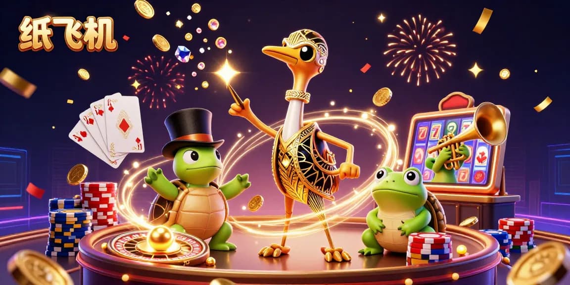Experience the thrill of gaming at 纸飞机 with vibrant characters and stunning casino elements.