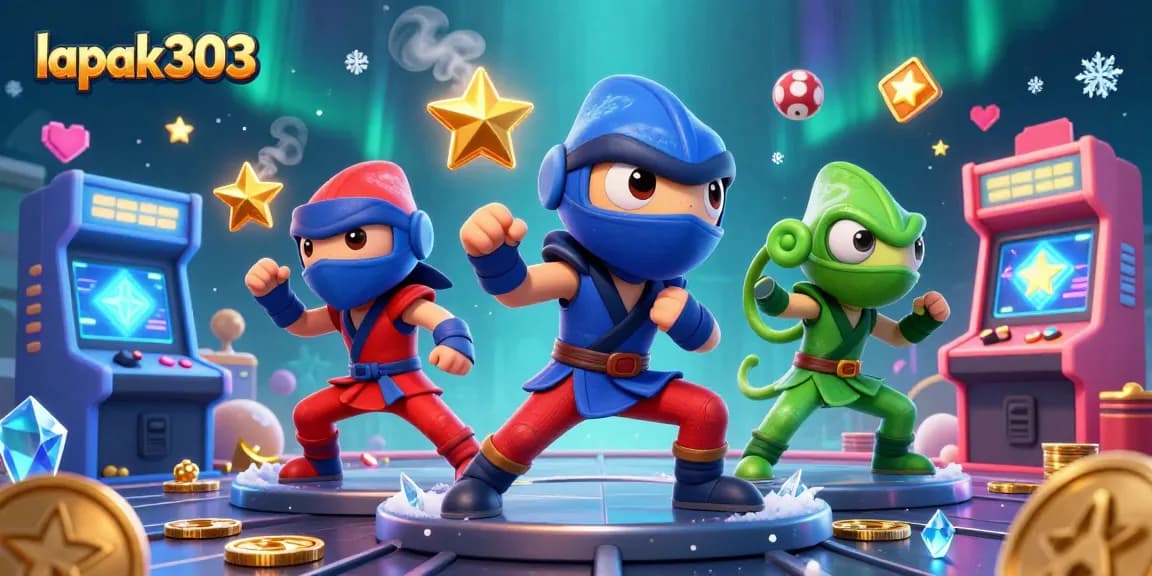 Experience epic gameplay at lapak303 with vibrant characters and casino themes!