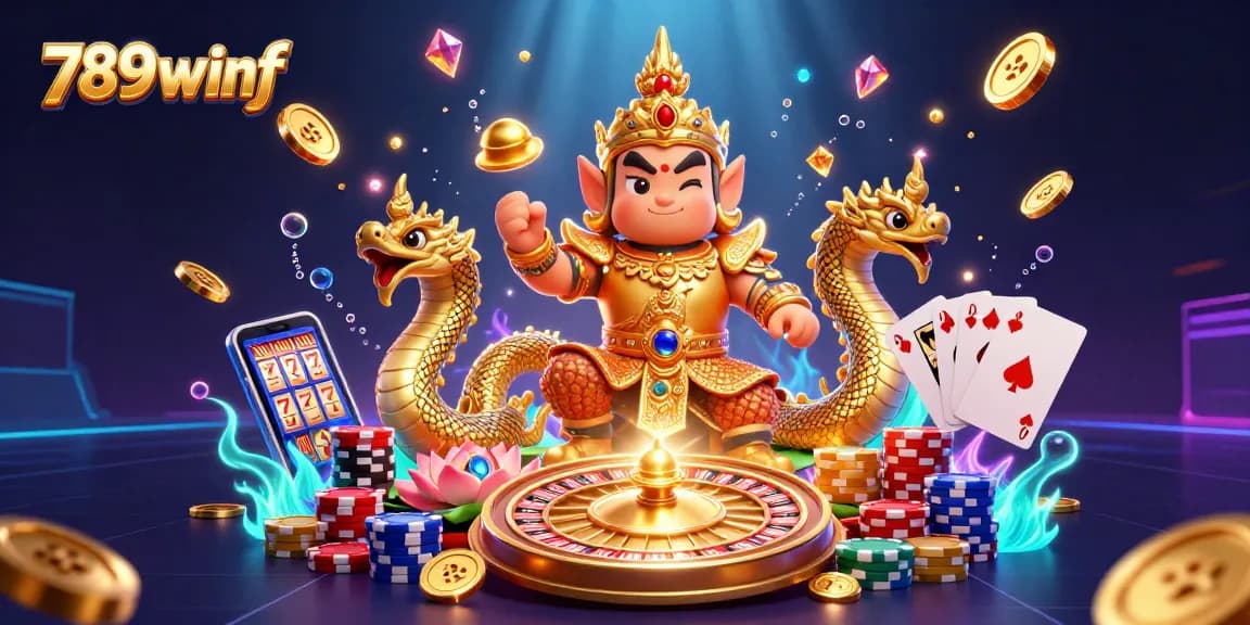 Experience dynamic wins at 789winf with vibrant casino games and magical characters.