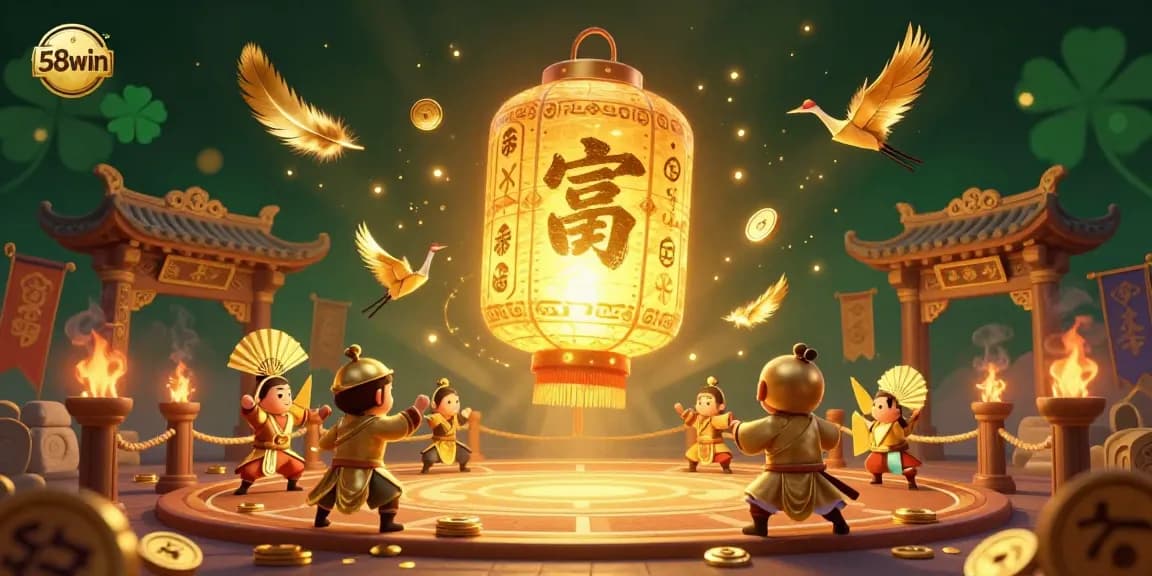 Players activate the thrill of 58win with vibrant casino action in a 3D illustration.