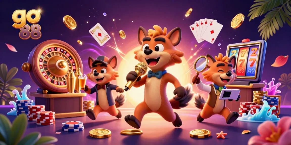 Engage with go 88 at a vibrant gambling gathering featuring hyenas in a comedy casino club.