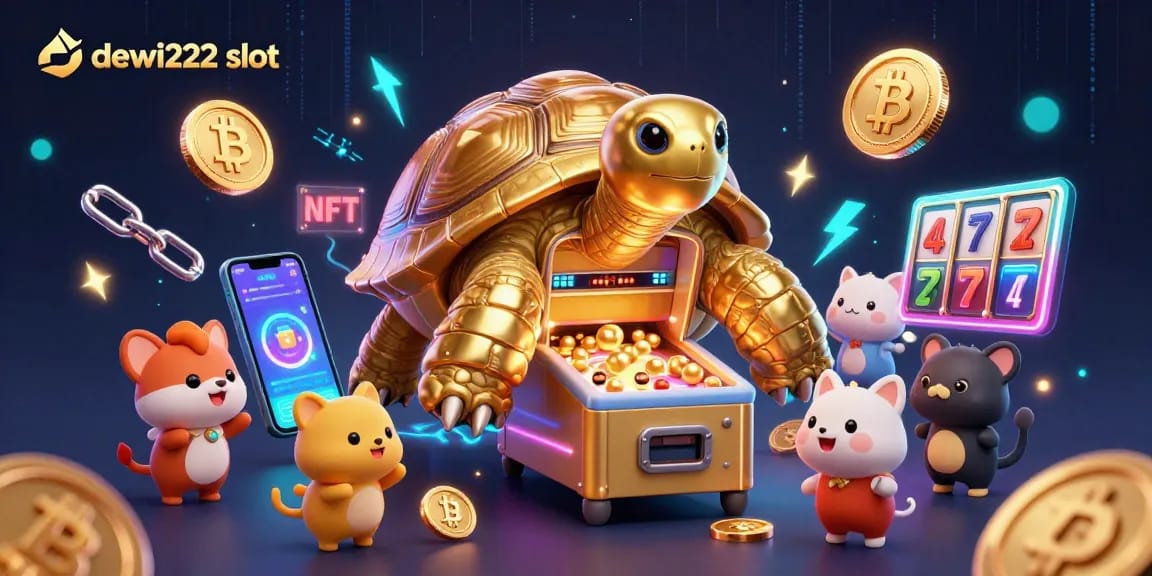 Experience thrilling gameplay at dewi222 slot with a colossal tortoise designed as a pinball machine.