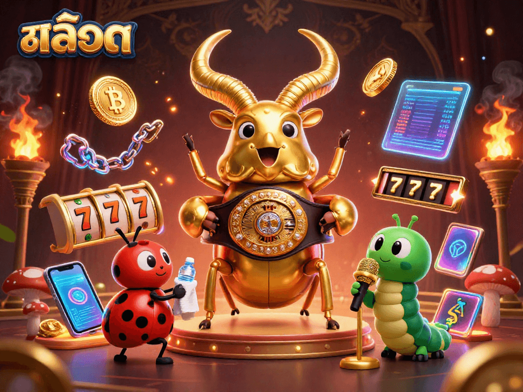 Experience the excitement of สล็อต with dynamic slot reels and vibrant animated characters.