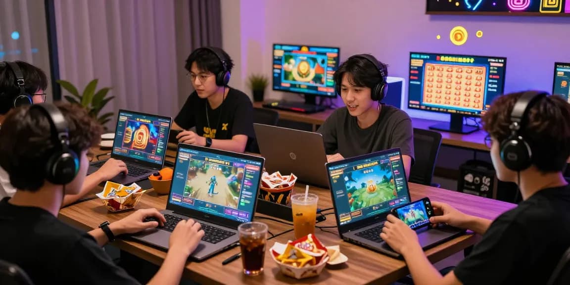 Exciting online gaming scene featuring ngamenjitu users engaged in live betting activities with vibrant game interfaces.