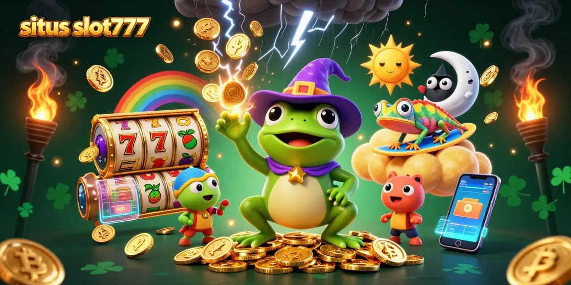 Situated amidst a storm of golden coins, sit us slot777 showcases vibrant slot gaming elements.