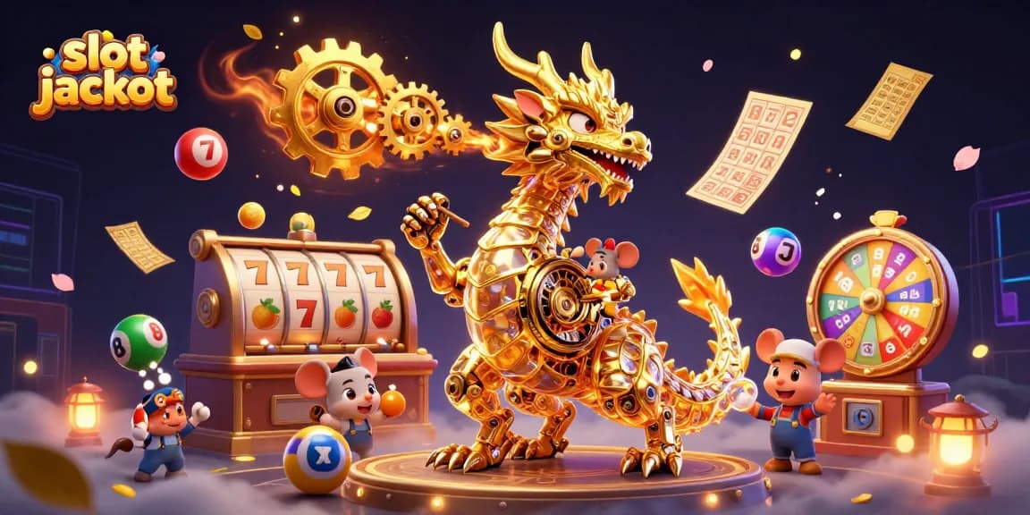 Menggenggam kemenangan dalam permainan slot jackpot dengan simbol keberuntungan yang bersinar dan menarik.