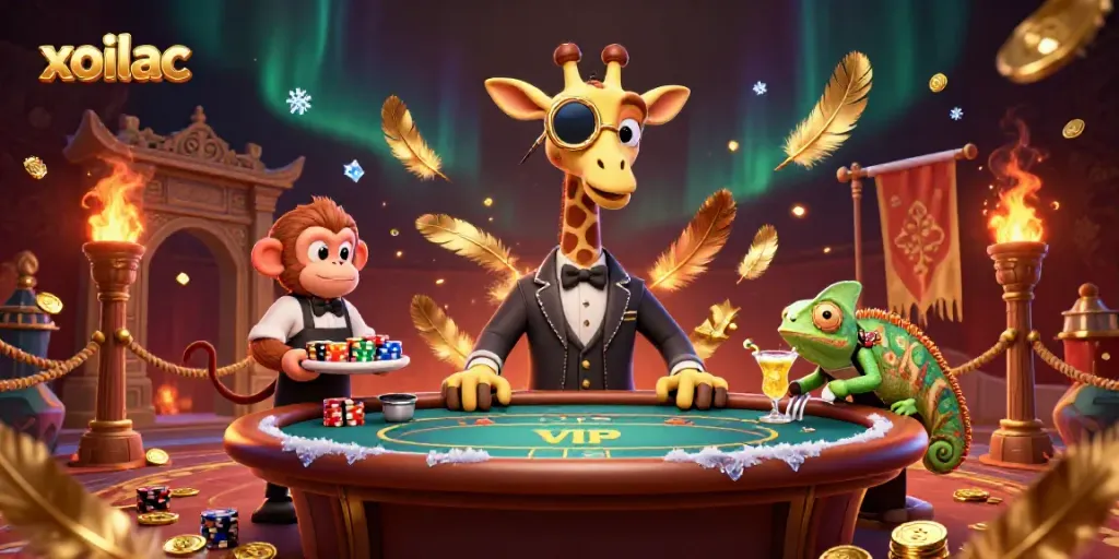 Experience exhilarating casino moments with xoilac, featuring vibrant characters and dynamic gaming elements.