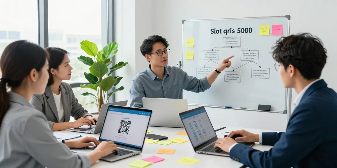 Integrating slot qris 5000 in a financial technology office strategy session.