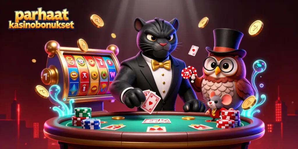 Parhaat kasinobonukset - kansainväliset kasinopelit ja voittostrategiat avautuvat upeassa 3D-illustratiossa.