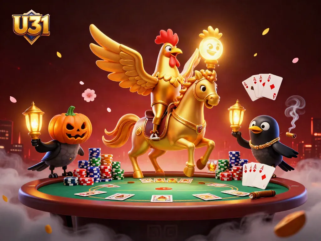 Experience U31's thrilling casino adventure with vibrant characters and dynamic poker elements.