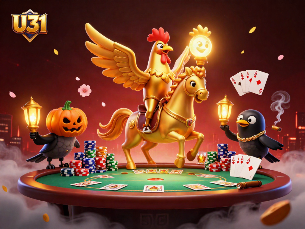 Experience U31's thrilling casino adventure with vibrant characters and dynamic poker elements.