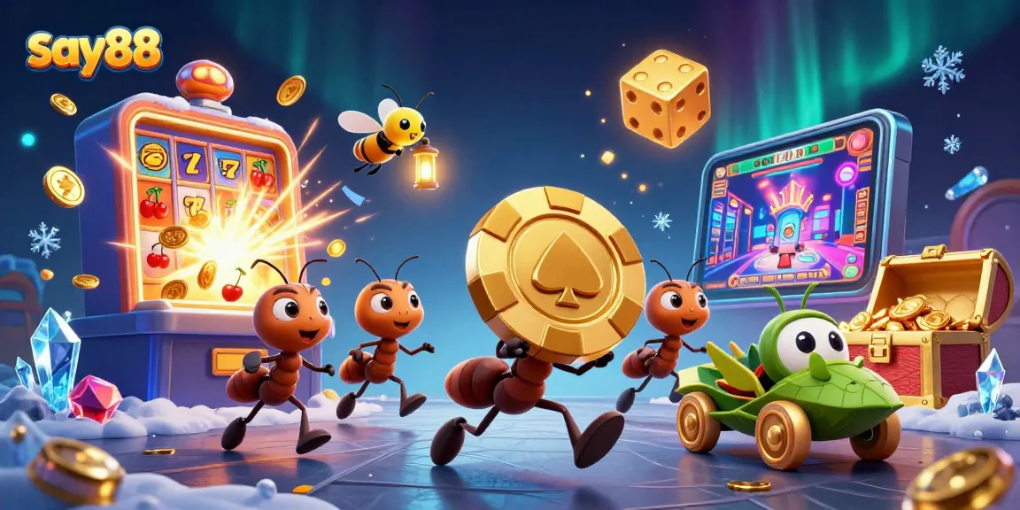 Engage with say88's thrilling online casino experience, featuring extravagant heist elements and vibrant game themes.
