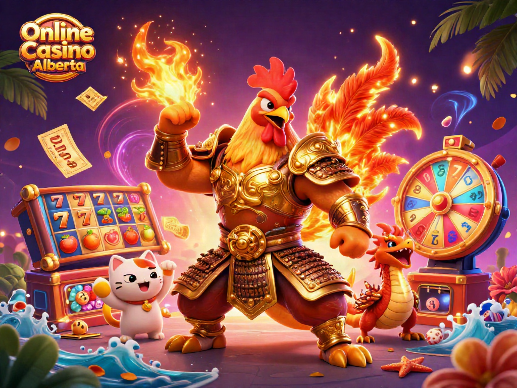 Engage in Online Casino Alberta's vibrant games featuring dynamic characters and rich casino elements.