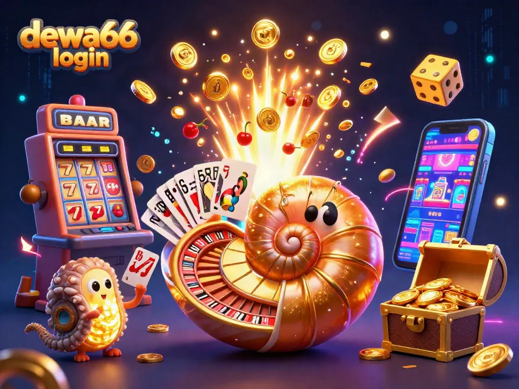 Engage in thrilling play with dewa66 login featuring a giant nautilus and jackpot elements.