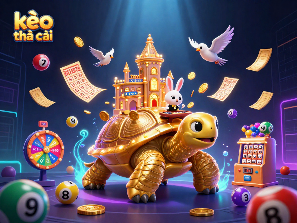 Experience the excitement of kèo nhà cái with inspiring 3D casino-themed elements and vibrant visuals.