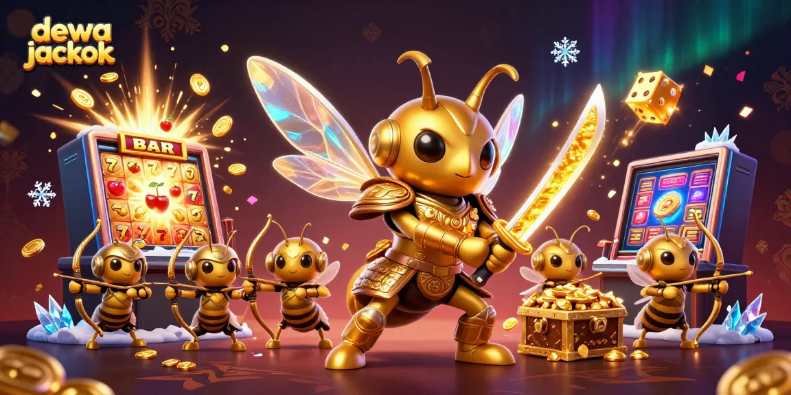 Memenangkan dewa jackpot yang mengesankan dalam ilustrasi kasino 3D
