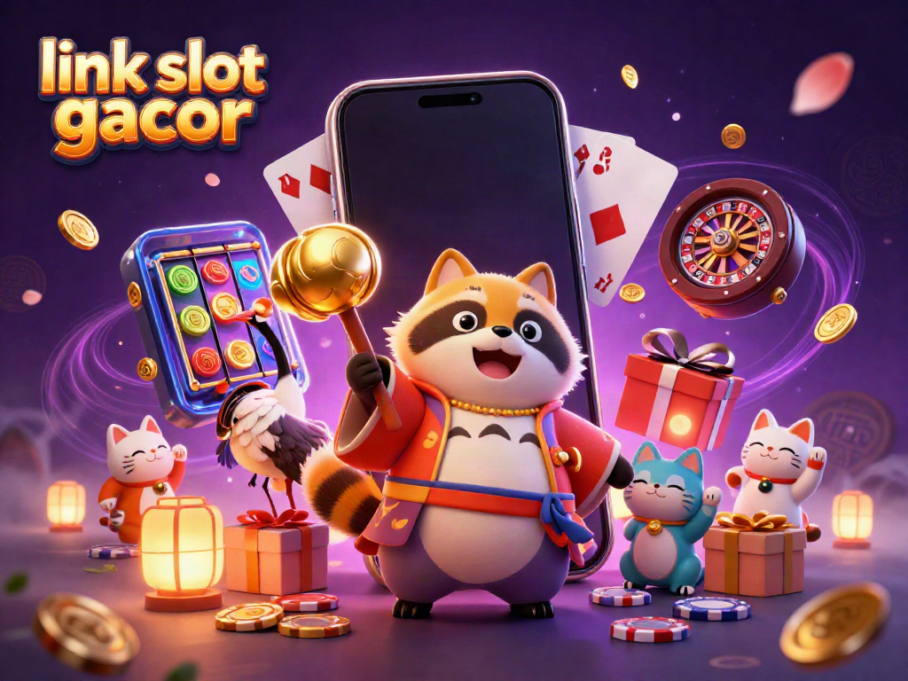 Menangkan permainan dengan link slot gacor di situs slot top, bersama karakter 3D bertema kasino.