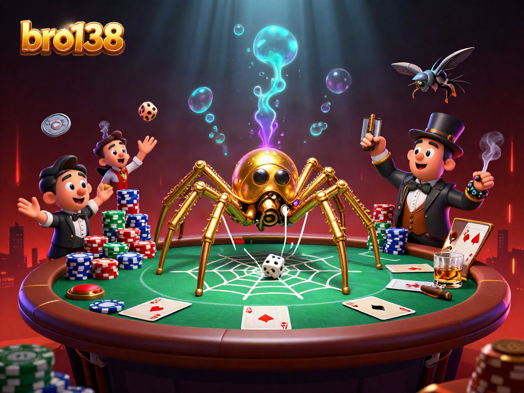 Experience thrilling wins with bro138 at the captivating steampunk casino featuring vibrant poker elements.