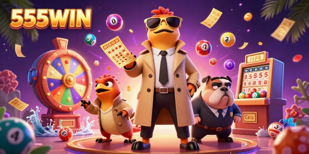 Experience the thrill of 555WIN at a VIP casino as animated raptors bustle for entry with excitement.