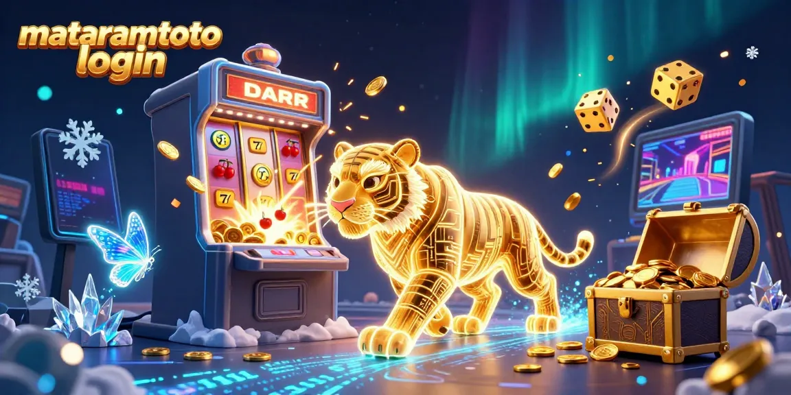 Experience thrilling gaming at mataramtoto login with vibrant digital illustration of casino fun.