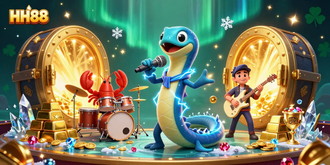 HH88 players enjoying vibrant underwater casino with treasure elements and lively characters.