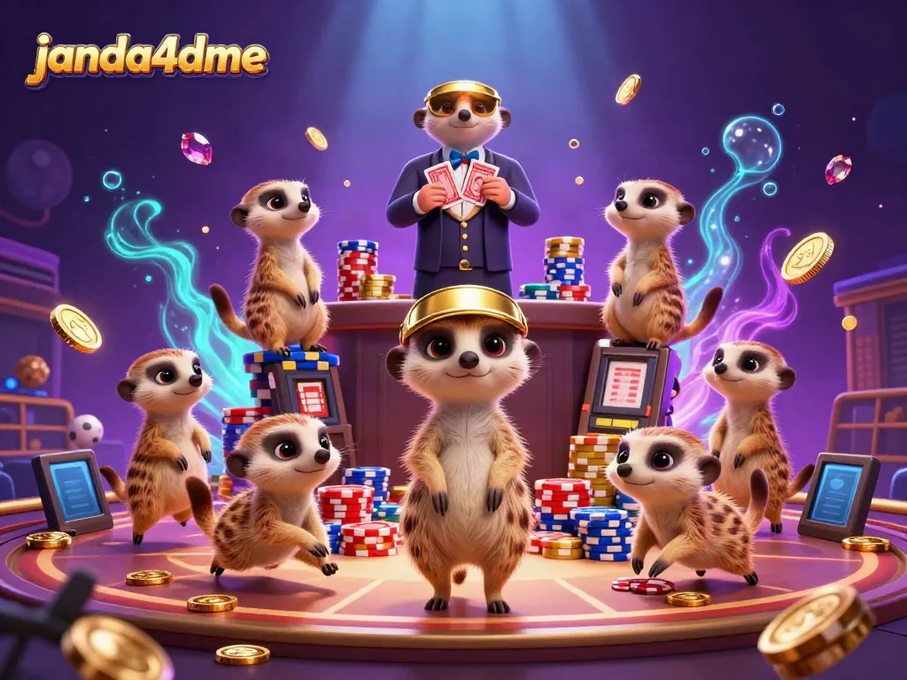 Meerkat menjalankan operasi taruhan olahraga di janda4dme dengan chip dan bola.