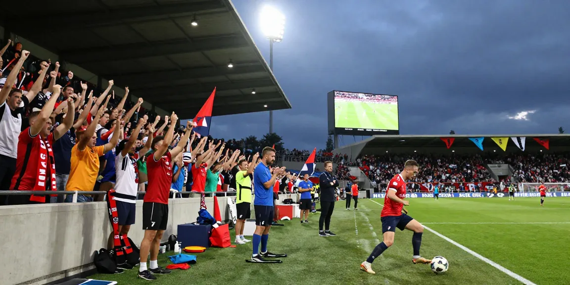 رابط مباريات اليوم featured in a thrilling football match with cheering fans and dynamic gameplay highlights.