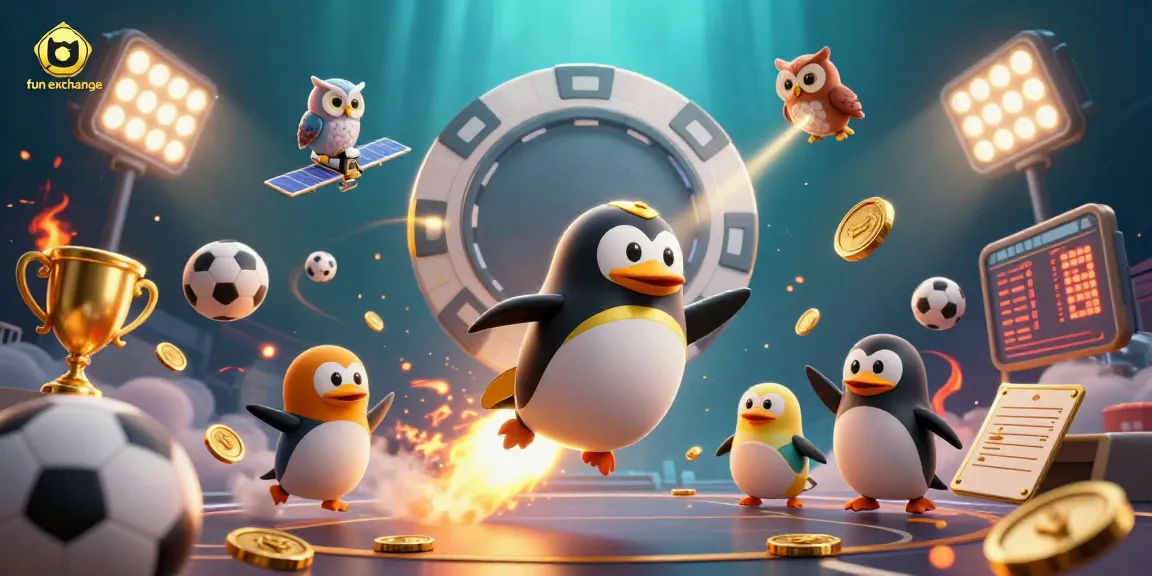 Experience thrilling moments with fun exchange action, where a golden penguin races toward a casino!